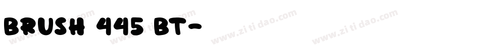 Brush 445 BT字体转换